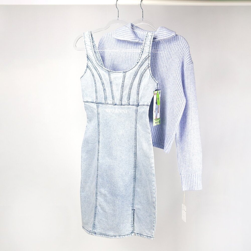 REWASH | CUSTOMIZABLE DENIM DRESS W/ NAME